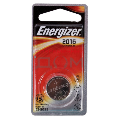Батарейка ENERGIZER 2016 /1шт/